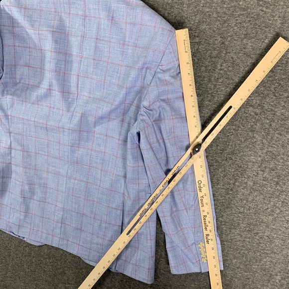 Tailorbyrd Blazer Jacket Men 42R Windowpane Sport Coat Floral Lined NEW - Picture 15 of 16